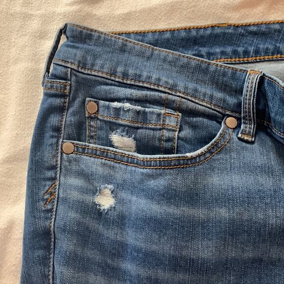 Torrid 26 R Perfect ankle skinny jeans distressed crop new cute denim 4x stretch - Picture 6 of 11